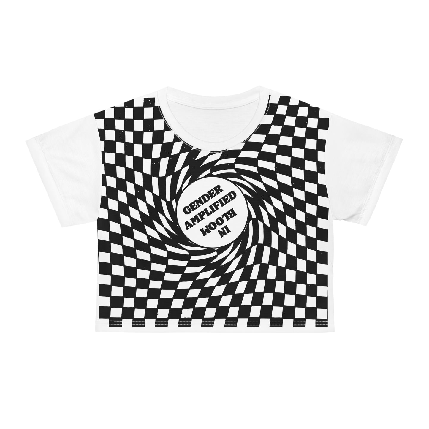 In Bloom Checker Crop Top